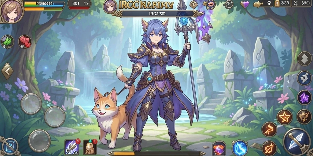 Screenshot menampilkan tampilan awal game yang menarik.