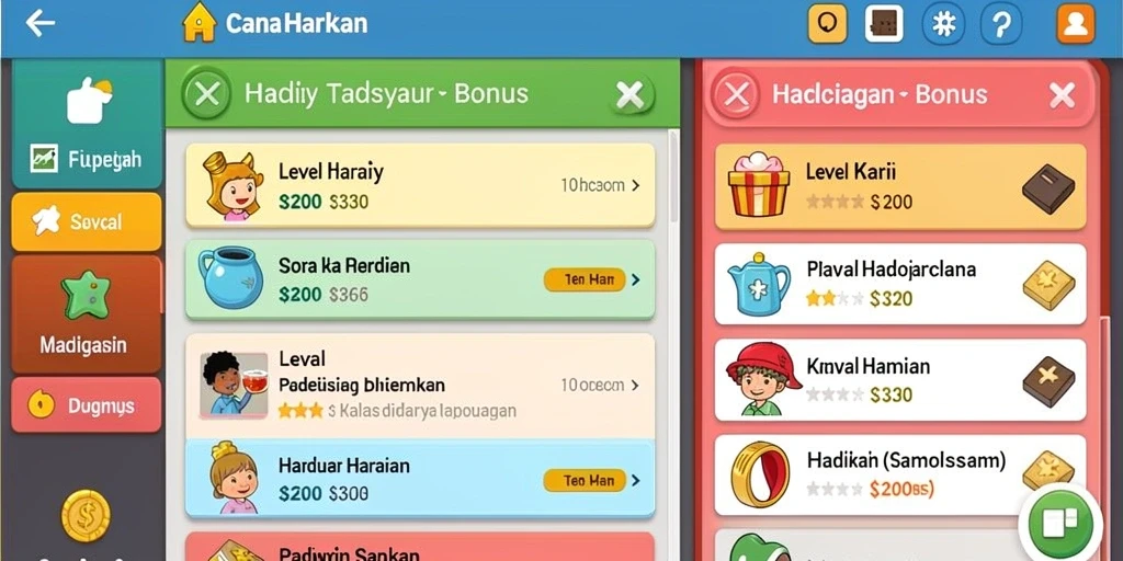 Screenshot menunjukkan tampilan grafis yang menawan.