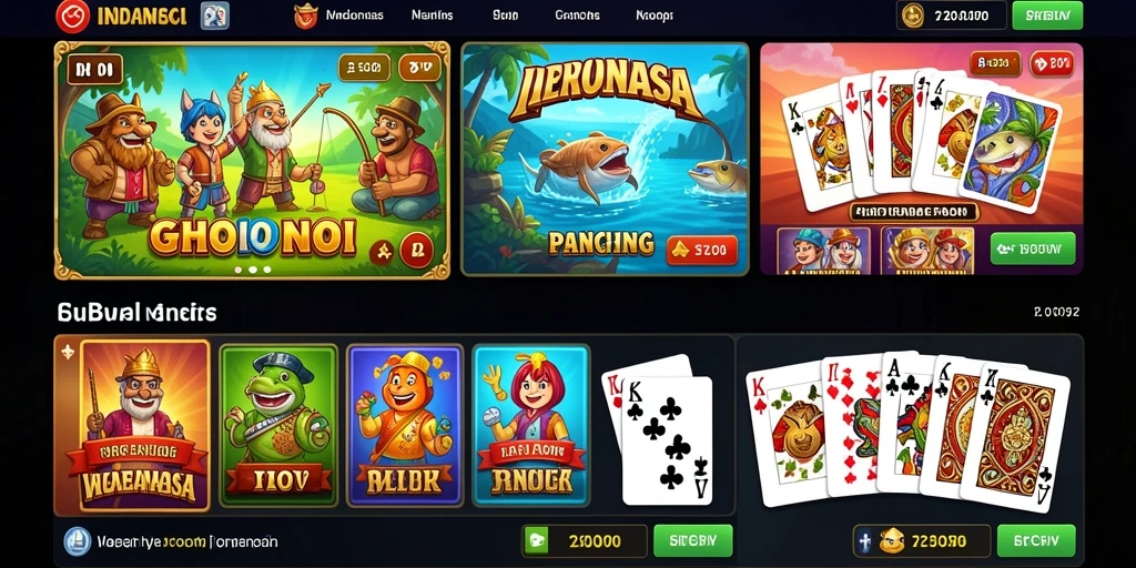 Tampilan awal game yang menarik dan penuh warna.