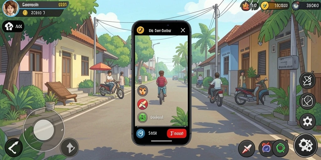 Tampilan menu utama yang mudah dinavigasi.