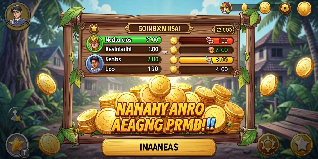Layar balapan yang menunjukkan kecepatan mobil.