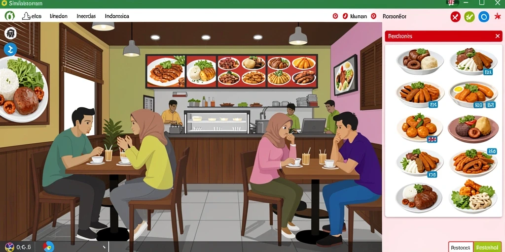 Halaman utama aplikasi dengan desain yang menarik.
