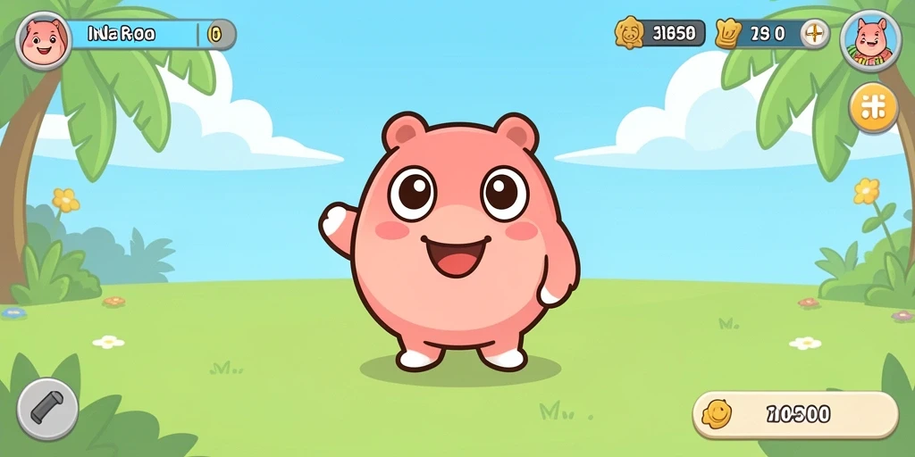 Tampilan awal game yang menarik dan intuitif.