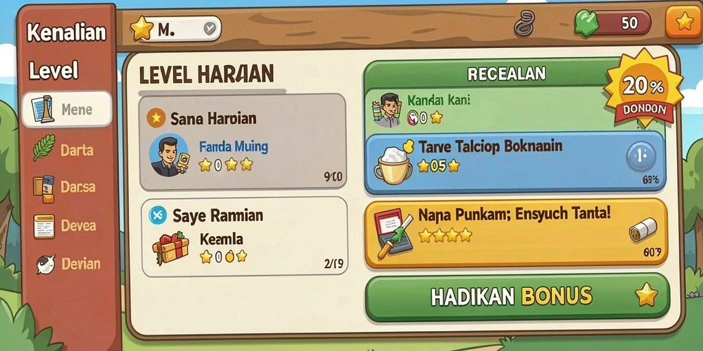 Tampilan antarmuka yang menarik dan mudah digunakan.